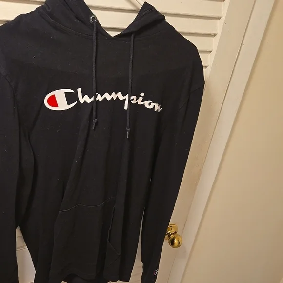 Champion Logo Long Sleeve Shirt Size M - Picture 1 of 9